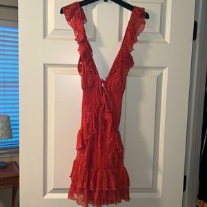 Lovers and Friends peach mini dress